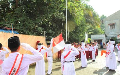 Upacara Peringatan HUT Ke-79 RI di SD Juara Persa Medan Berlangsung Khidmat