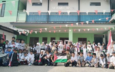 Aksi Solidaritas SD Juara Jakarta Selatan untuk Palestina